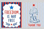 Memorial Day Clipart Patriotic PNG, a Seasonal Illustration by SugarCloudStudioArt (Thumbnail 4 of 4)