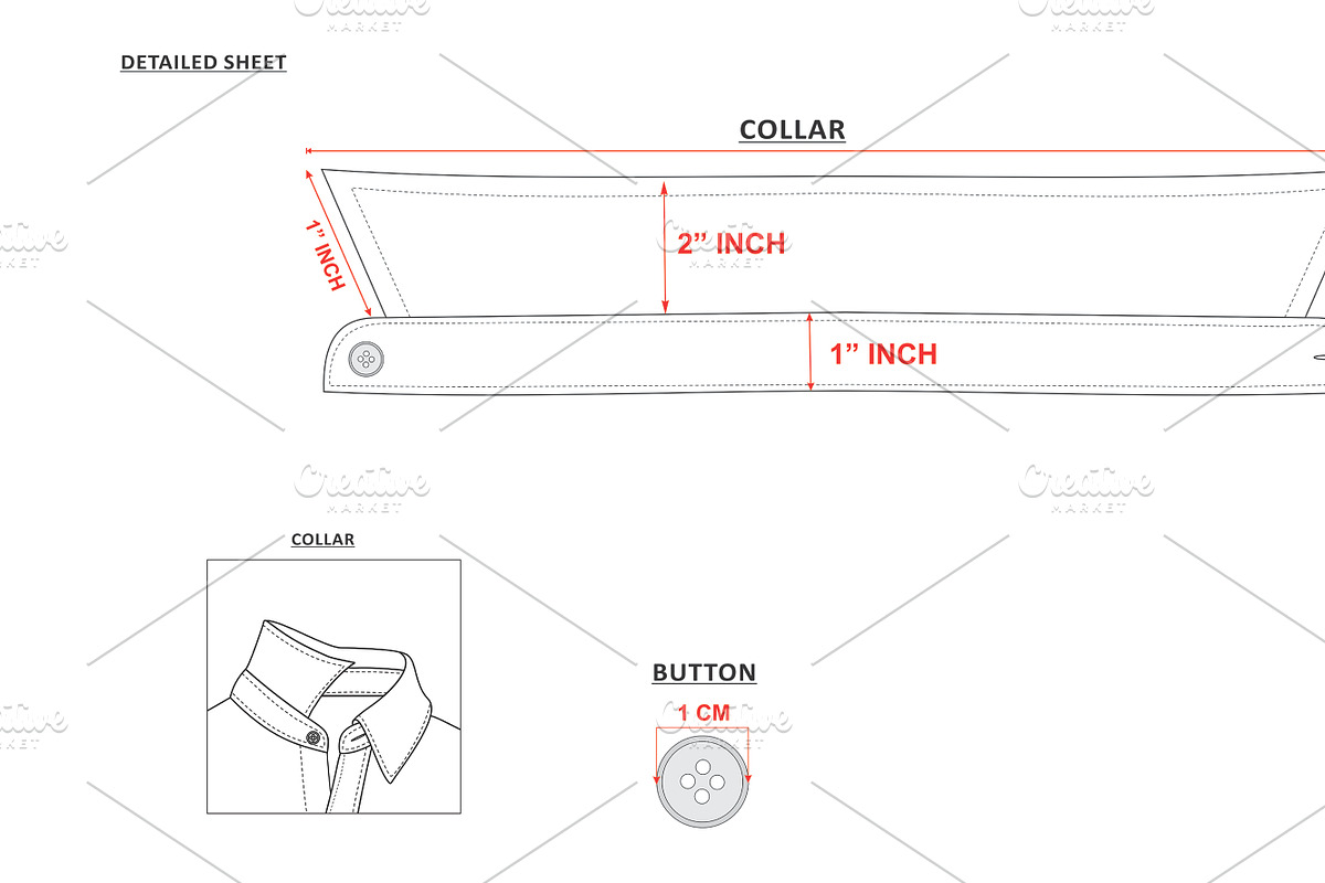 Women's shirt kaftan top technical, a Work Illustration by Fashion template hub (Photo 4 of 6)