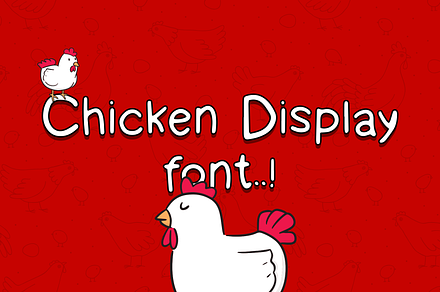 Chicken display font - Handwritten