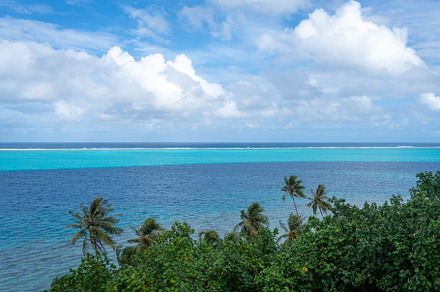 Panoramic view from Tefarerii viewpoint in Huahine, French Polyn, a Nature Photo by GoodGoods