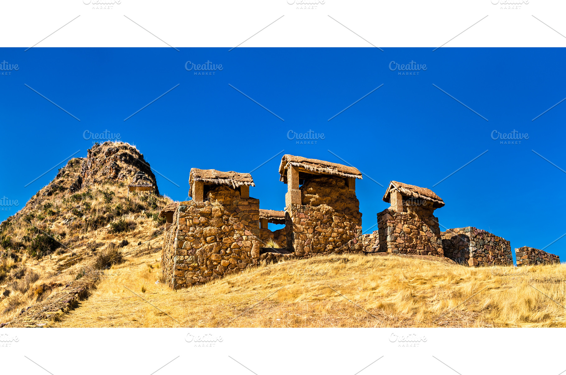 Machu Pitumarca ancient Inca town in, an Architecture Photo by Leonid Andronov