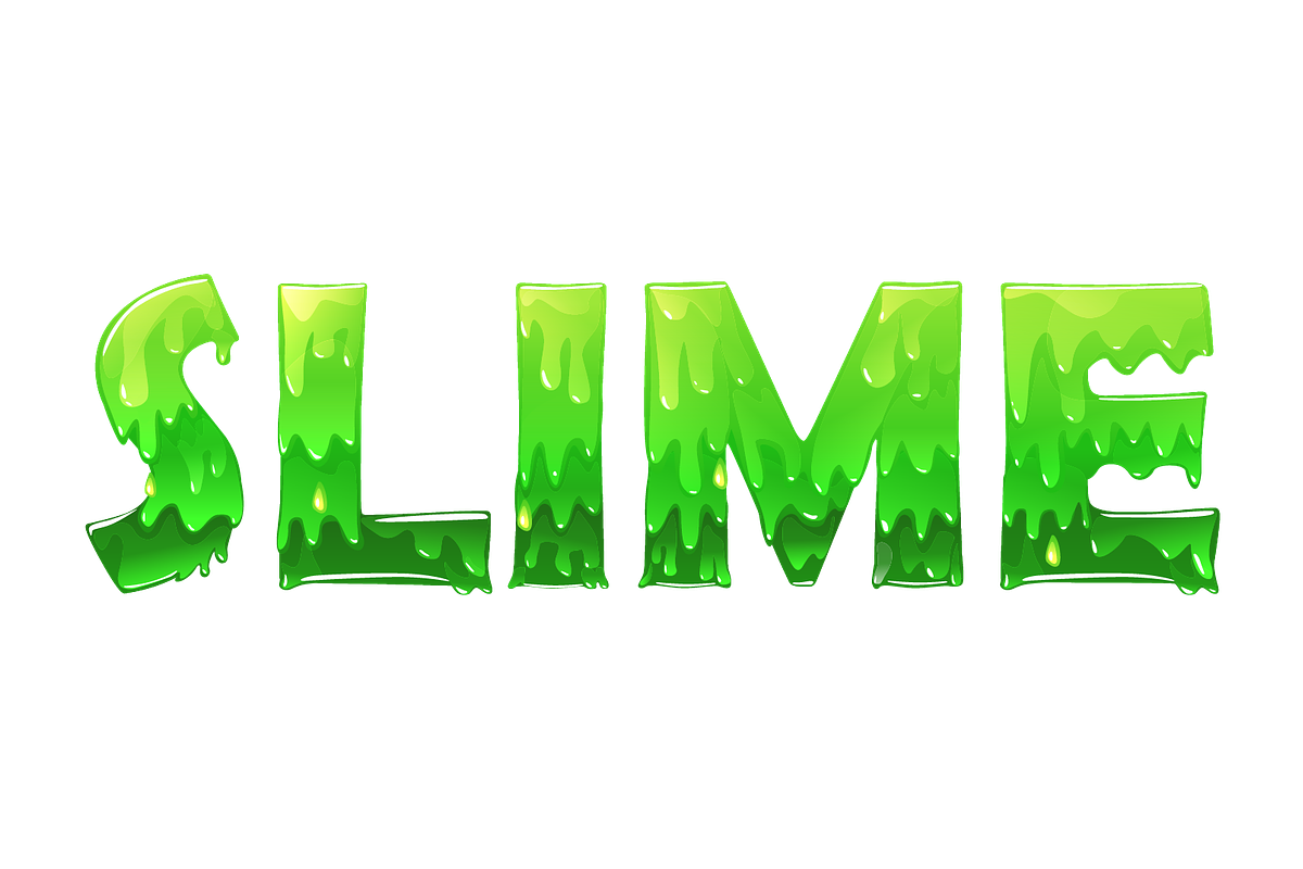 Slime Cartoon Numbers in two colors, a Graphic by BabySofja