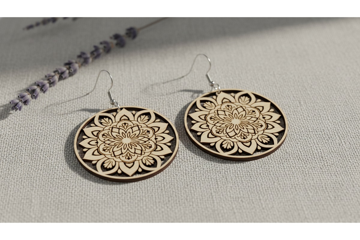 Flower Cut Earrings Pack, a Graphic by musafir_fashion (Photo 2 of 11)