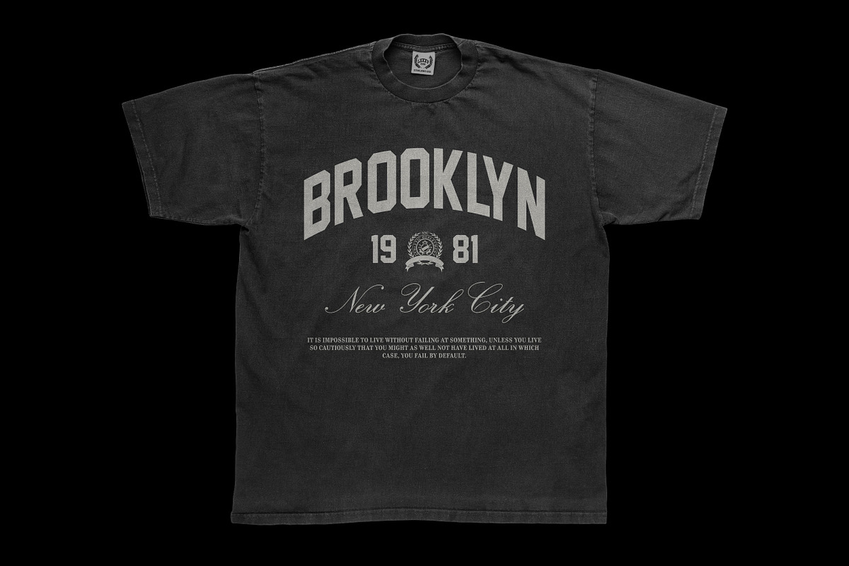 BROOKLYN Tee | Clothing Production, an Object Graphic by LXXXV | DSGN for Apparel (Photo 1 of 3)