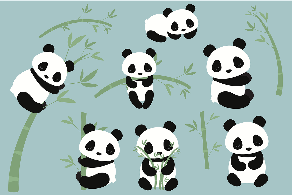 PANDAS, an Animal Illustration by Poppymoondesign (Photo 2 of 2)