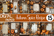 Autumn Spice Recipe Card, a Background Graphic by Printable Treasure (Thumbnail 1 of 8)