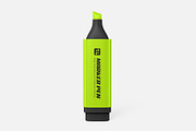 Highlighter Marker Pen Mockup, a Pens & Pencil Mockup by graphypix (Thumbnail 5 of 5)