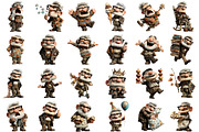 Whimsical Funny Grandpa Clipart, an Illustration by designcity5 (Thumbnail 2 of 5)