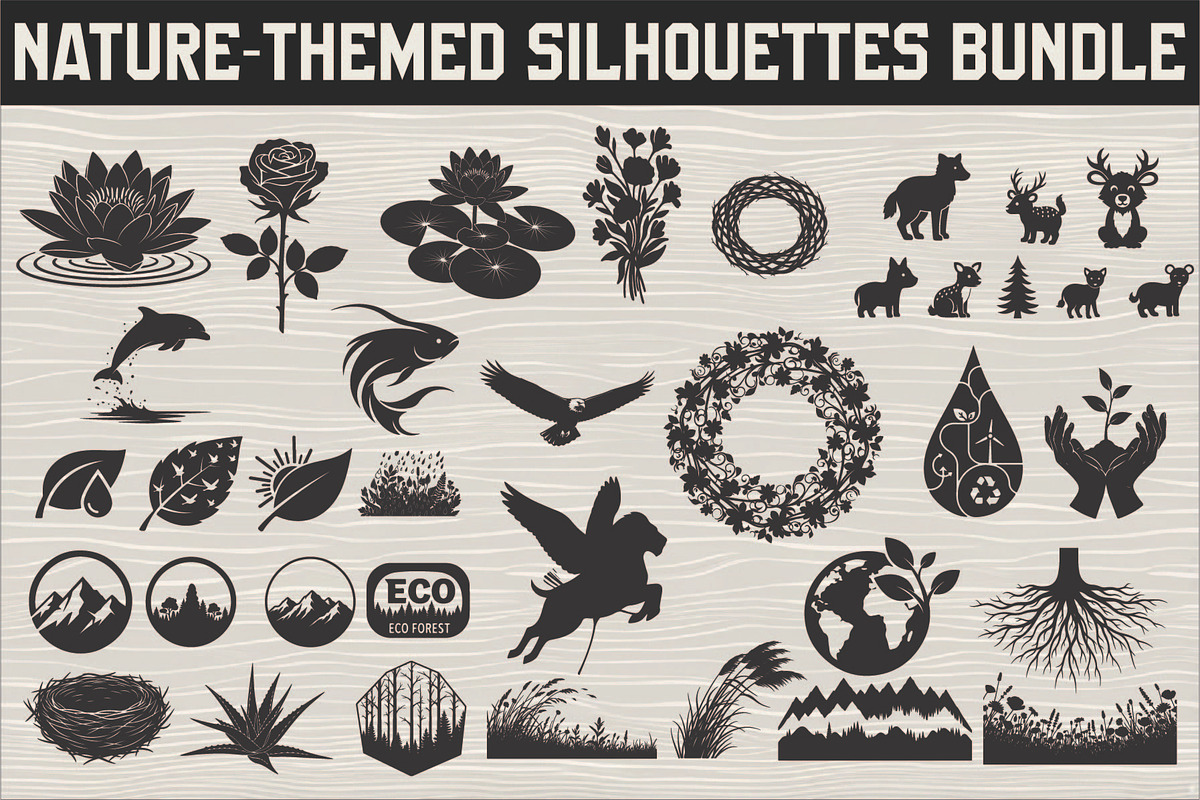 versatile nature-themed silhouettes, an Icon by Amazin_art (Photo 1 of 31)