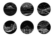 Nature Vector Icons Set, an Illustration by Asyndrom (Thumbnail 3 of 3)