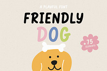 Friendly dog | Playful font