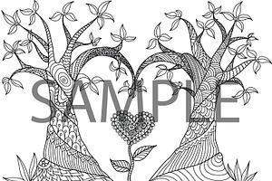 10 Love Coloring Book Design