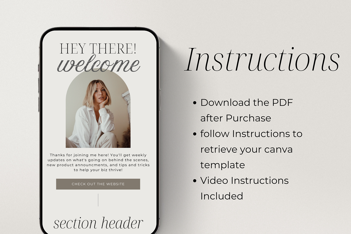 Canva Email Template Bundle, a Templates & Theme by Asha Glenn Design Studio (Photo 8 of 9)