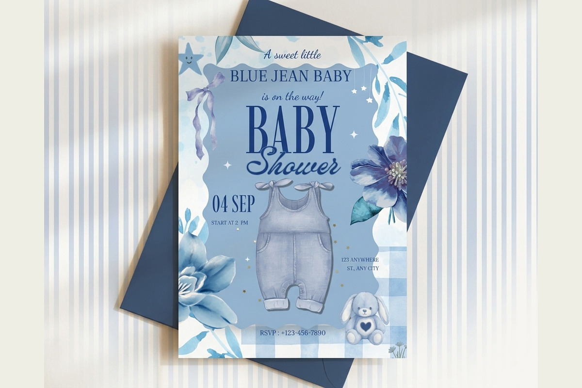 Baby Shower Invitation Template, an Invitation Template by FakhiiDesigns (Photo 4 of 4)