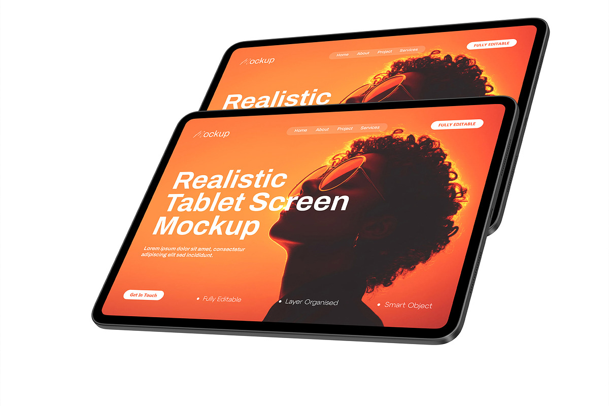 Tablet Screen Display Mockup