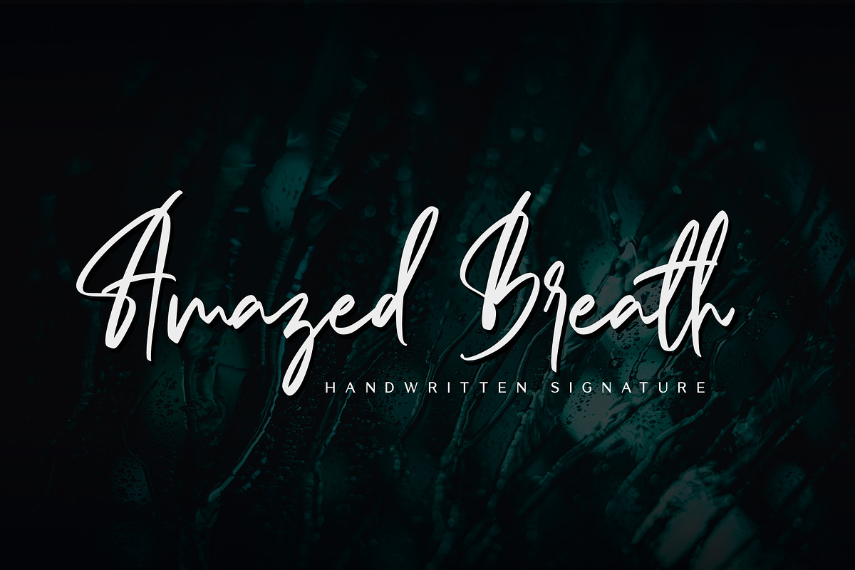 Amazed Breath, a Script Font by Almarkhatype (Photo 15 of 15)