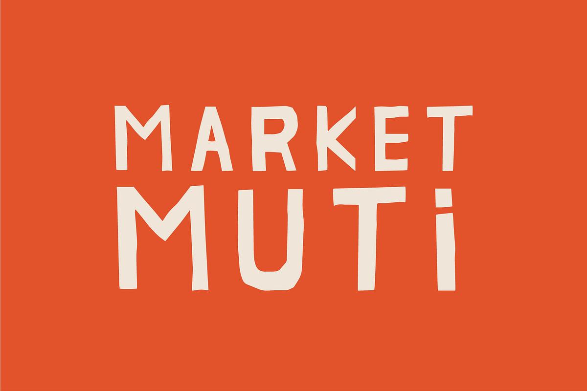 Market Muti, a Sans Serif Font by Liam MacSweeney's (Photo 1 of 5)