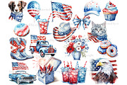 Patriotic Clipart Bundle, a Person Illustration by GlamArtZhanna (Thumbnail 3 of 6)