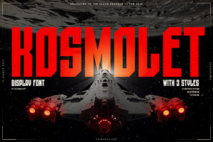 ST-KOSMOLET retro sci-fi font