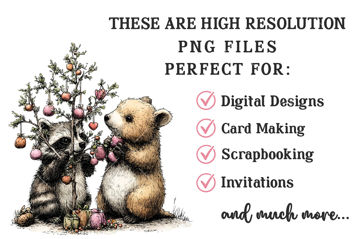 Whimsical Valentine Animal Clipart, an Illustration by OK Design (Photo 4 of 6)