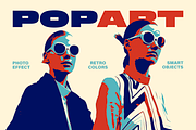Retro Pop Art Photo Effect, a Layer Style Add-On by Design Squad (Thumbnail 1 of 8)
