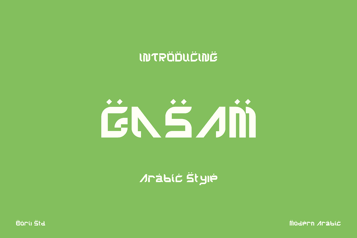 Gasam - Arabic Style Font, a Sans Serif Font by Boril Std (Photo 3 of 10)