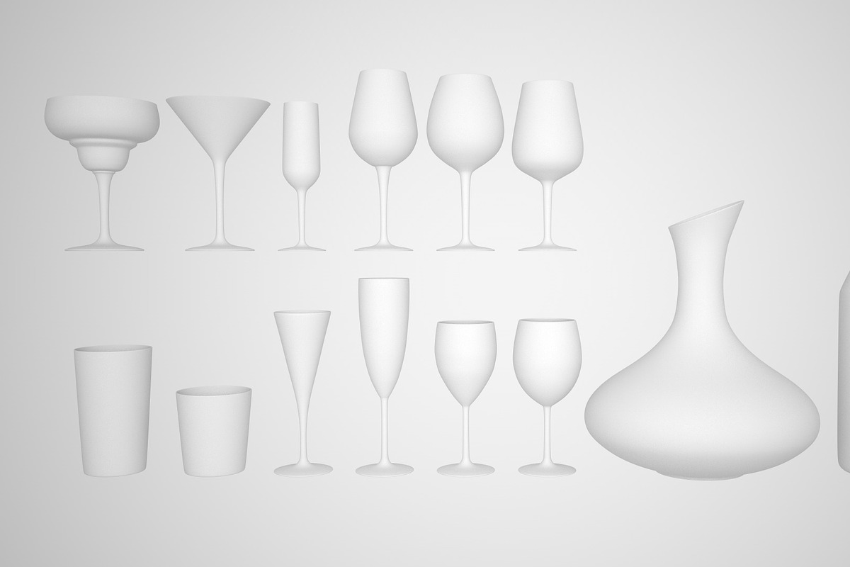 Ikea Glasses, an Object 3D Model by 3D Furnishing (Photo 2 of 5)