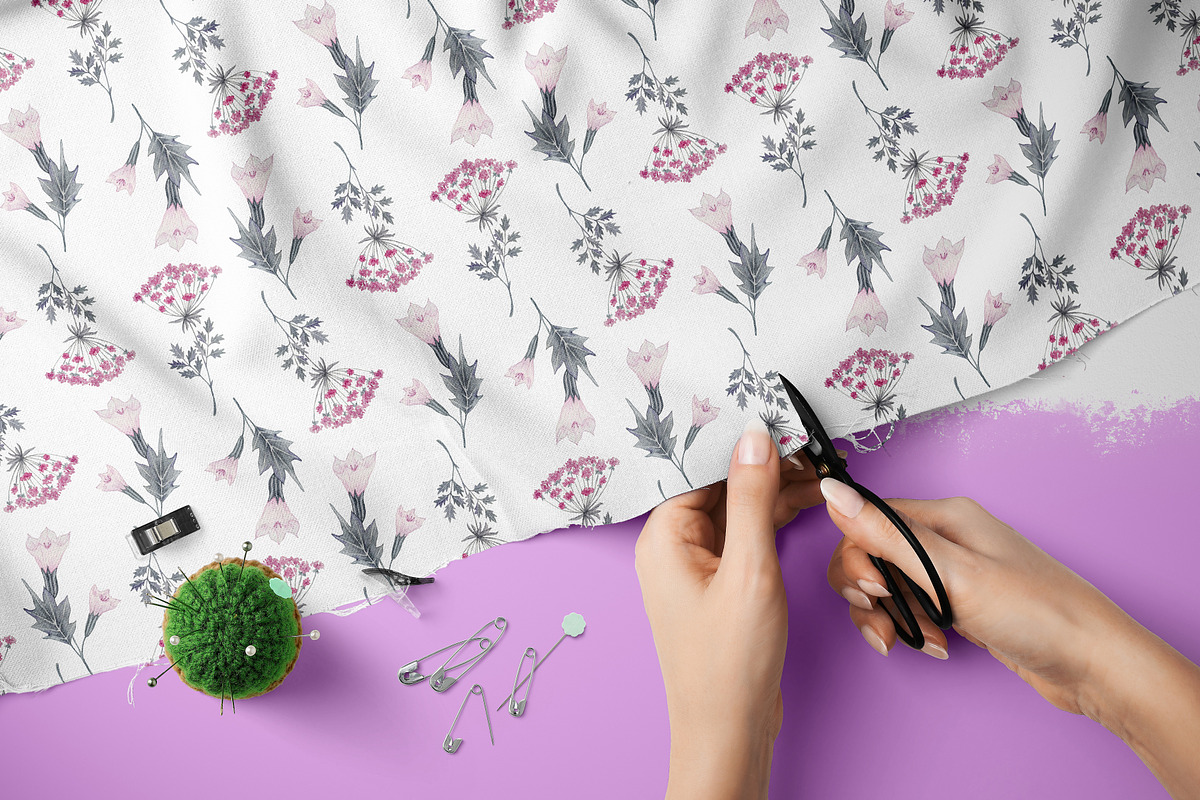 Forest Witch Clipart and Patterns, a Pattern Graphic by Lagmar Design (Photo 8 of 13)