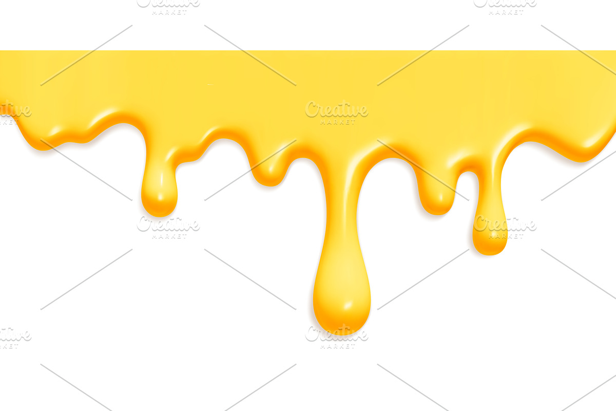 Golden honey drips with glossy, a Food Illustration by YuliiaOsadcha