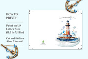 Greeting Card 5x7- Lighthouse Theme, a Card Template by Oshin Design (Thumbnail 5 of 5)