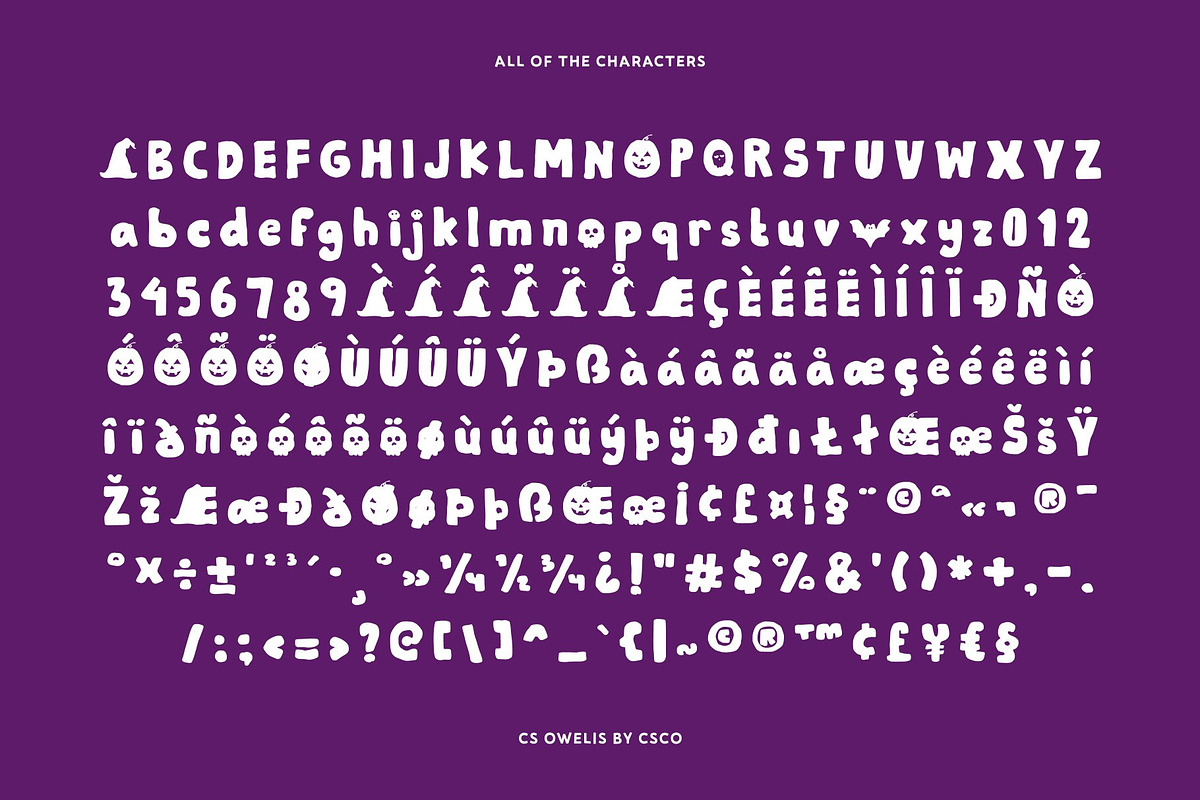 CS Owelis – Handdrawn Halloween Font, a Sans Serif Font by Craft Supply Co. (Photo 8 of 8)