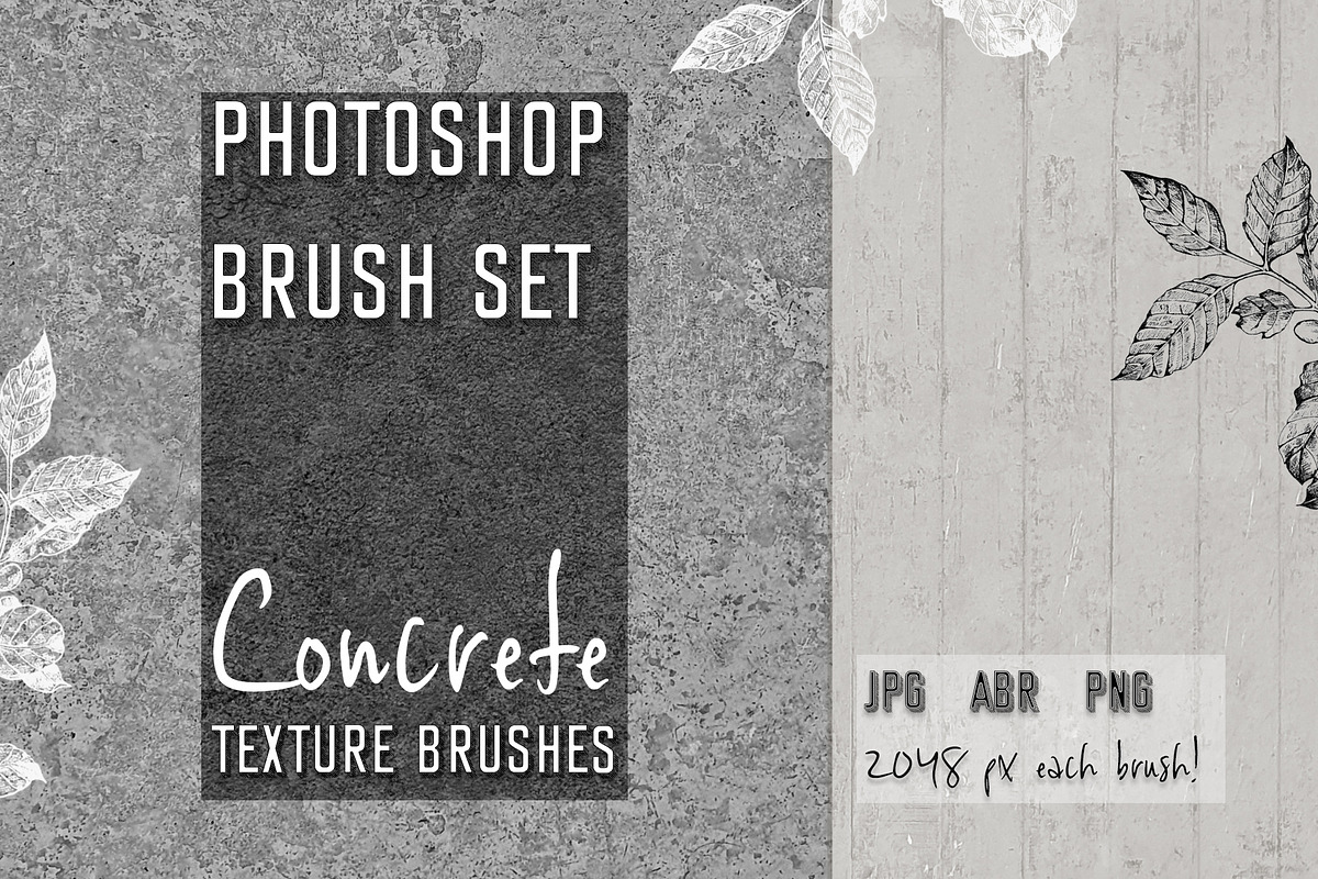 Photoshop Brush Set CONCRETE TEXTURE, a Brush Add-On by archibicc (Photo 1 of 3)