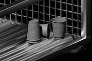 Paper Cups Mockup – Industrial Cafe, a Product Mockup by fakhroo (Thumbnail 3 of 3)