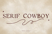 Serif Cowboy – Rustic Elegance, a Sans Serif Font by adenpinkstore (Thumbnail 1 of 8)