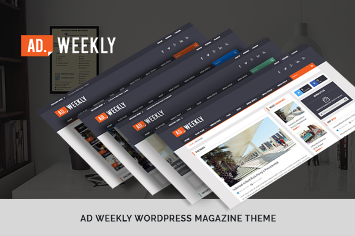 AD.Weekly Magazine WordPress theme, a WordPress Template by kopasoft