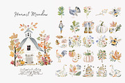 harvest meadow watercolor clipart, a Decorative Illustration by Patishop Art (Thumbnail 10 of 10)