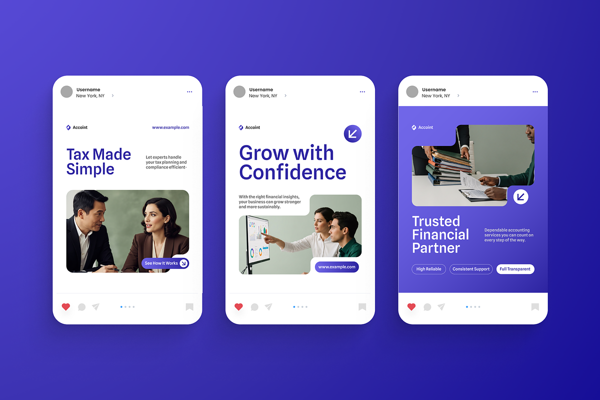 Accounting Service Instagram Post, a Social Media Template by Annora Studio (Photo 6 of 6)