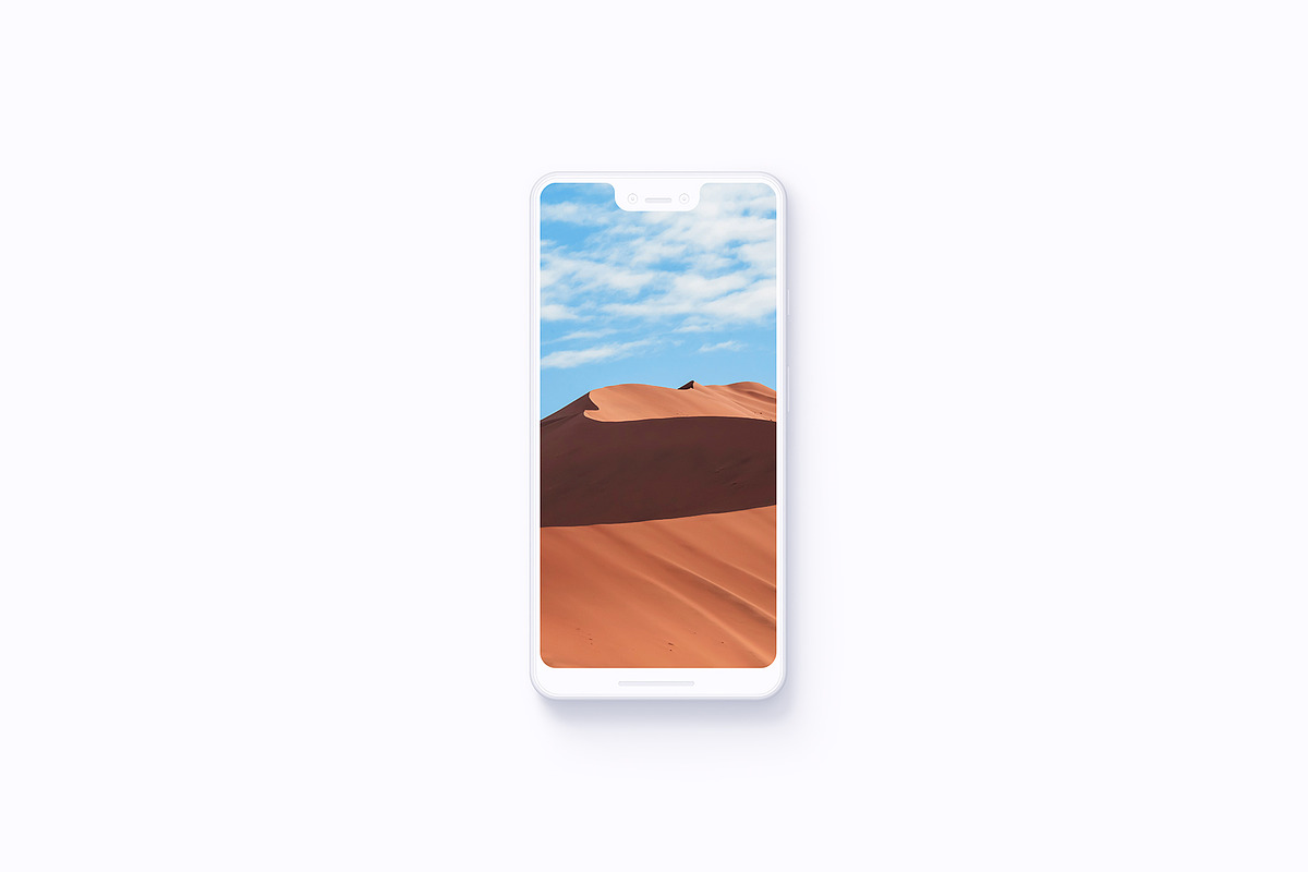 Pixel 3XL - 21 Clay Mockups - PSD, an iPhone Mockup by Asylab (Photo 6 of 73)