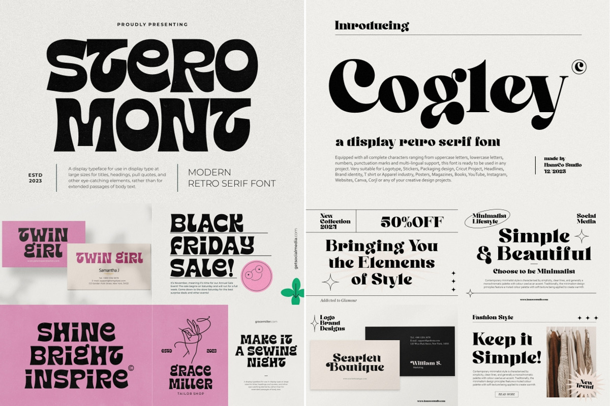 Retro Vintage Font Bundle - SALE!, a Handwritten Font by HansCo Studio (Photo 12 of 14)