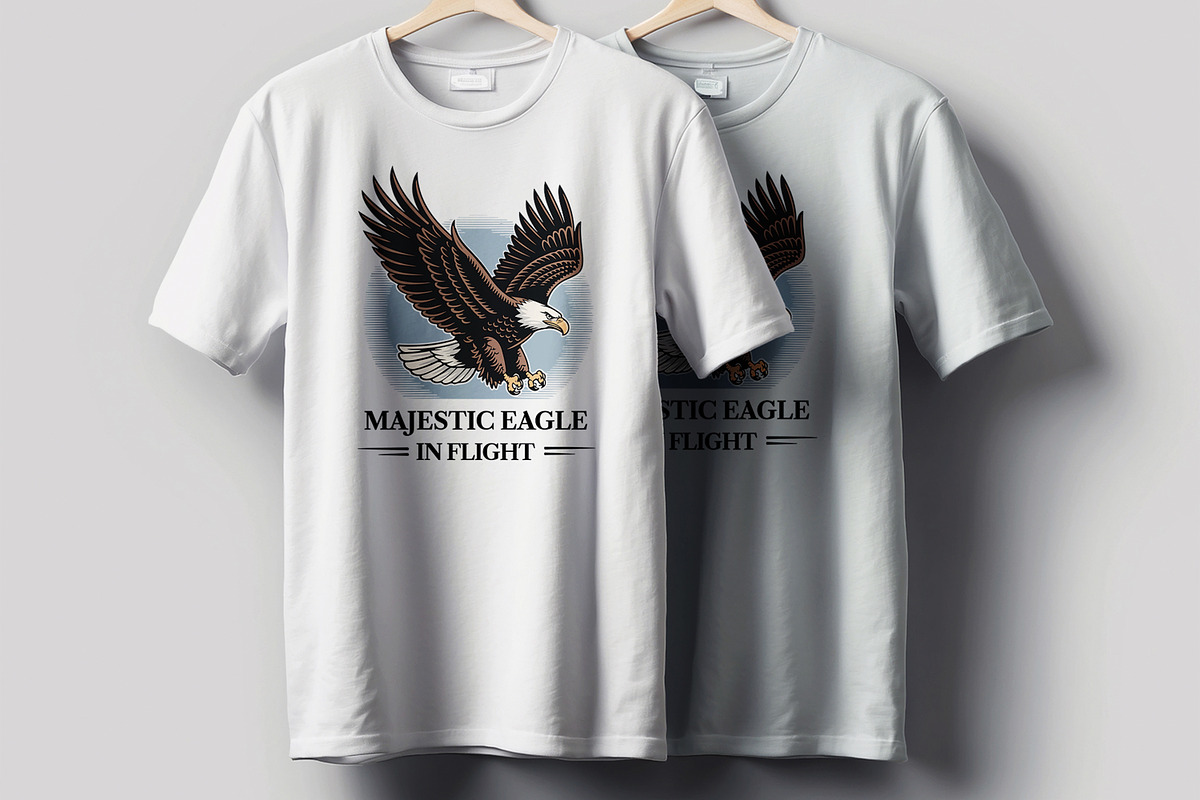 Majestic Eagle Flight Graphic Tshirt preview 2