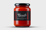 Tomato Sauce Jar Mockup, a Packaging Mockup by GenesisCreativeCo (Thumbnail 1 of 4)