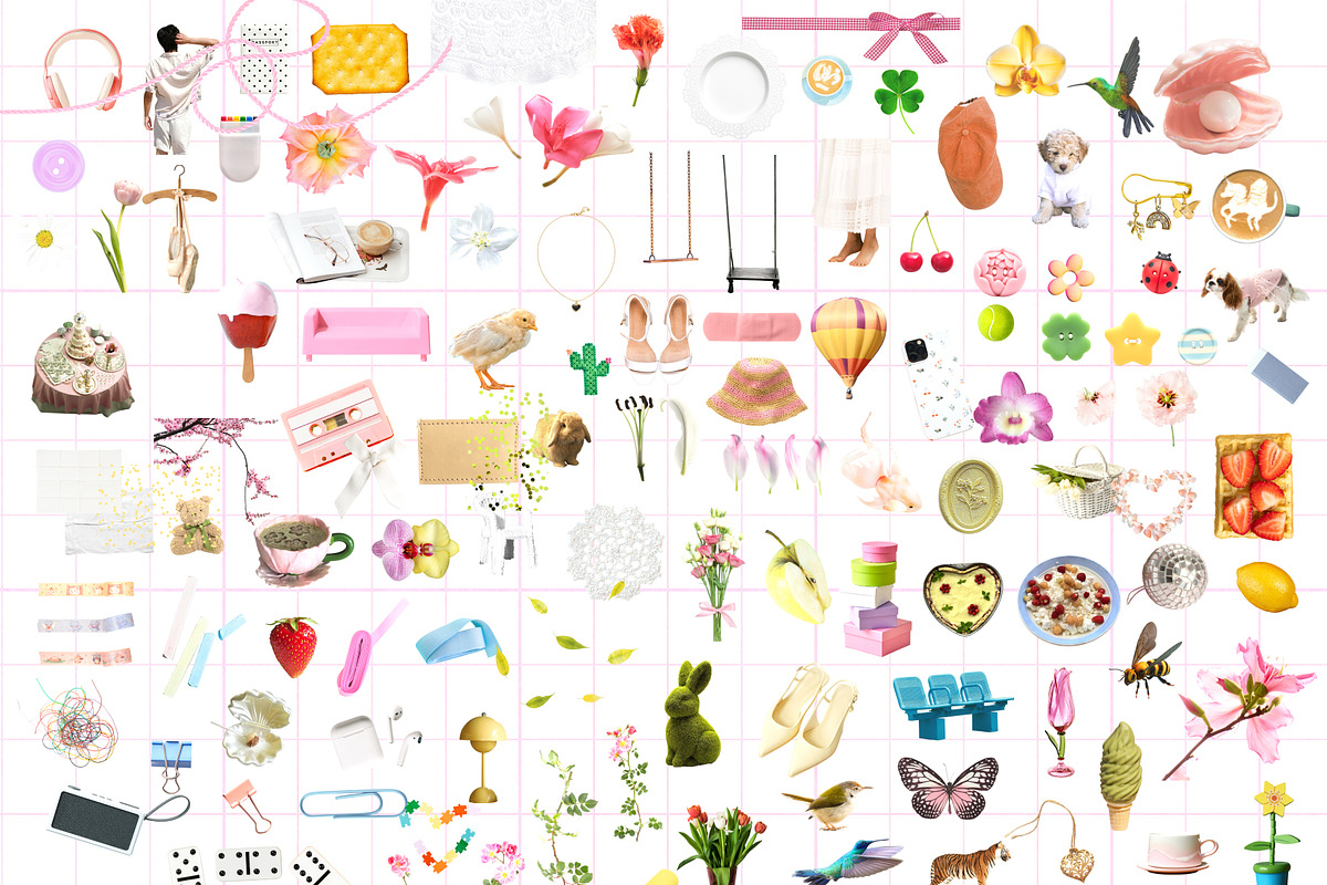 250+ Whimsy Garden Collage Pack, an Object Graphic by Feelsoul (Photo 11 of 11)