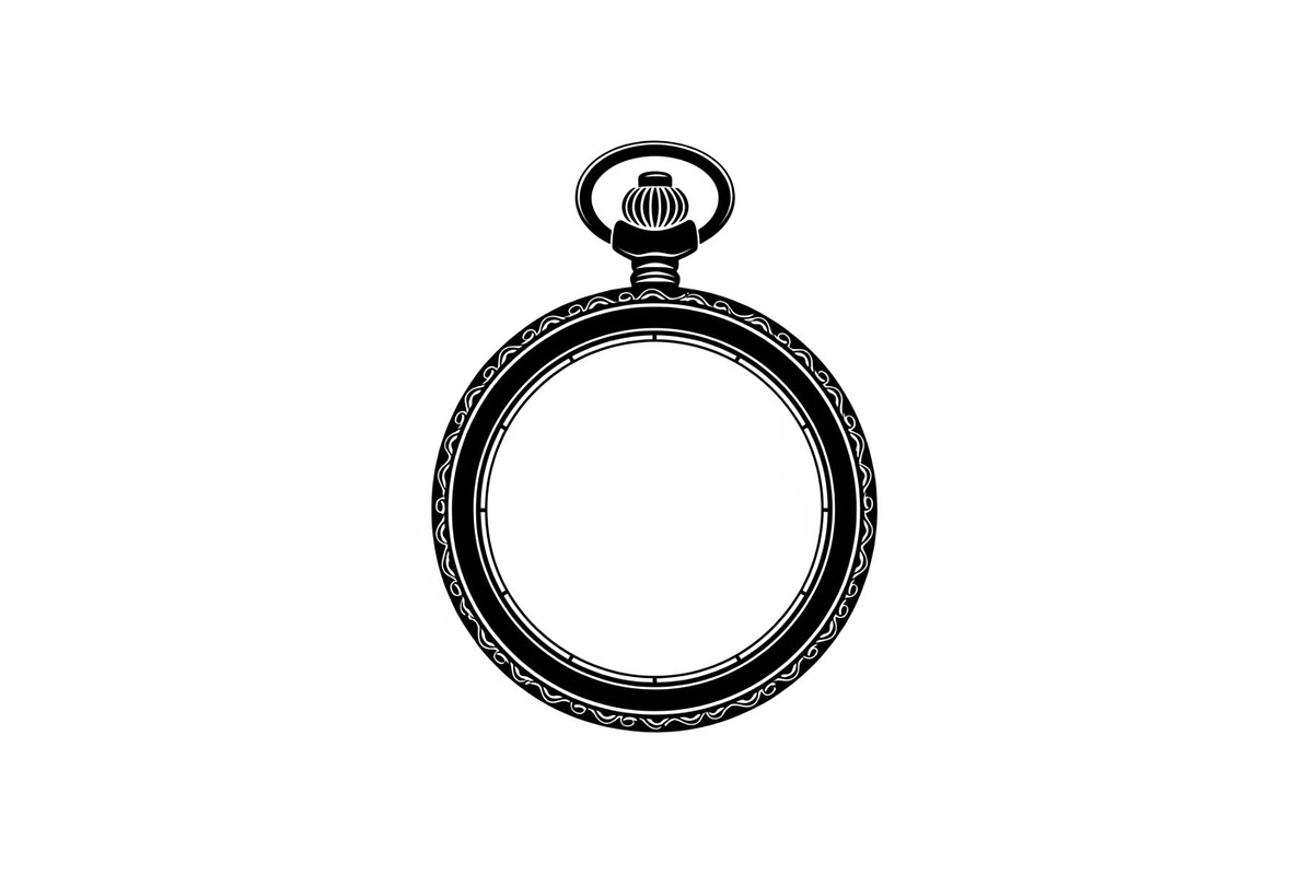 Vintage Pocket Watch SVG Bundle, an Illustration by yasushie (Photo 25 of 31)