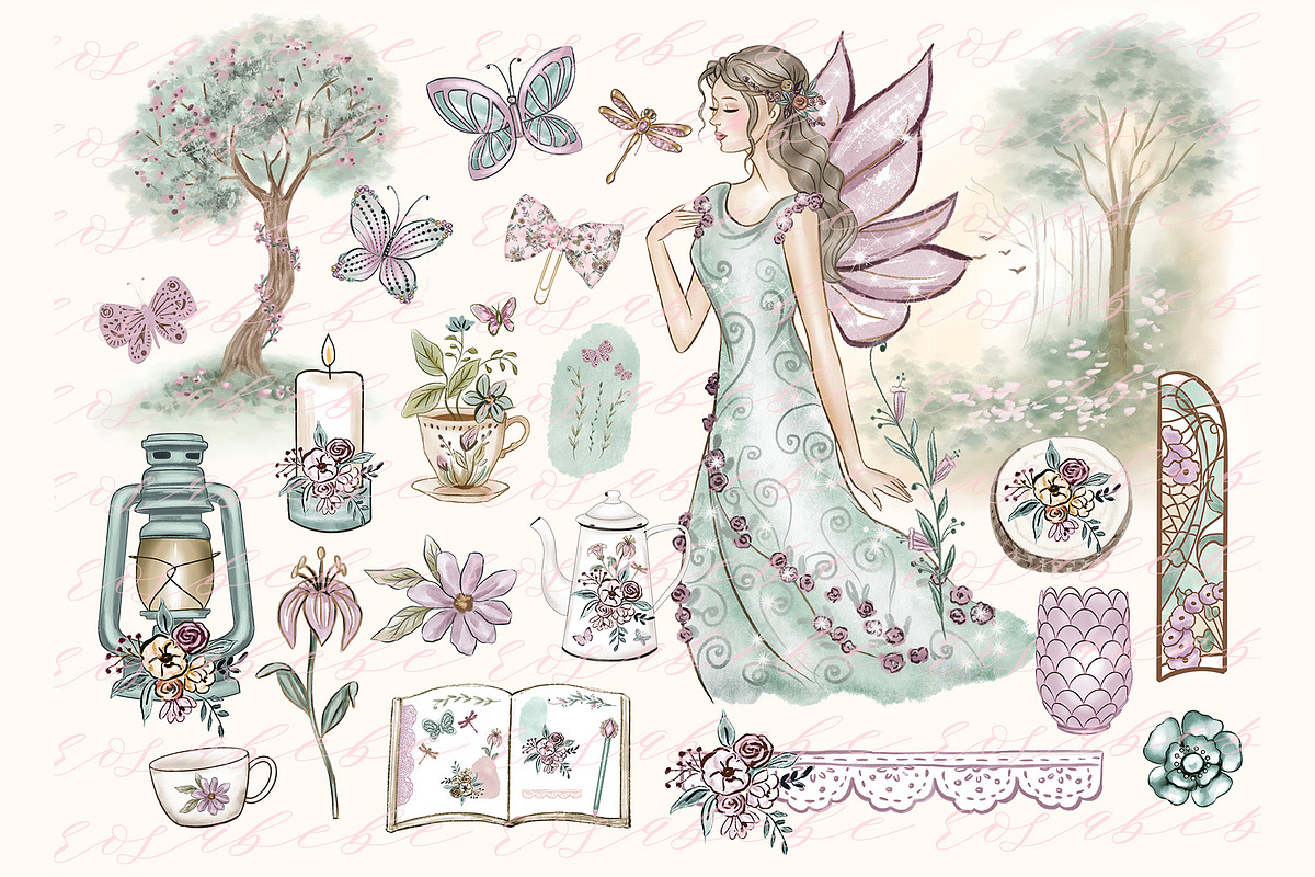 Forest Dreams Clipart, a Seasonal Illustration by Rosabebe