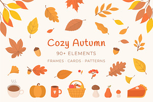 Cozy Autumn - Elements and Patterns, an Object Illustration by PixMarket