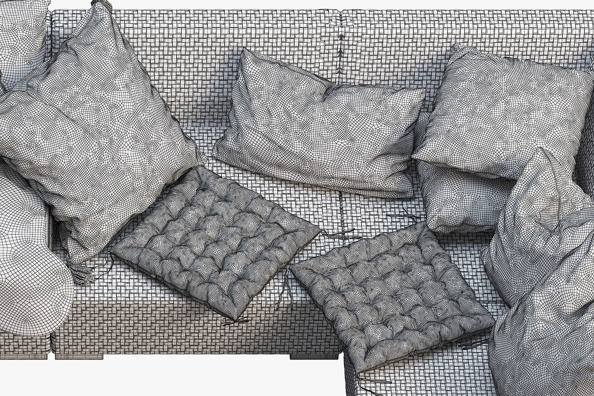 Brown Jordan 4M outdoor wicker sofa, a Furniture 3D Model by 3dmitruk (Photo 24 of 27)