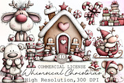 Whimsical Christmas Clipart, an Illustration by Sublimation Artist (Thumbnail 1 of 6)