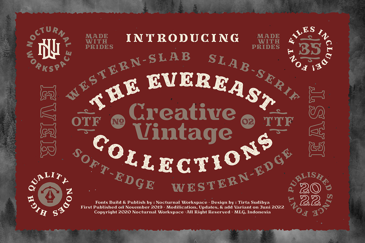 Evereast Font Family, a Slab Serif Font by Nocturnal Workspace (Photo 1 of 14)