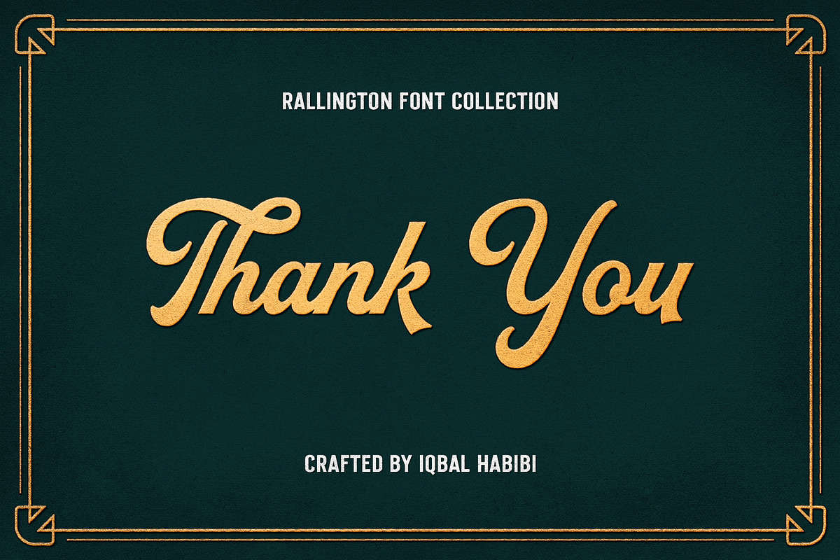 Rallington - Font Collection, a Script Font by iqbal habibi (Photo 11 of 11)