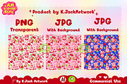 Cute Cherry Soda Seamless, a Background Graphic by K.JackArtwork (Thumbnail 2 of 8)
